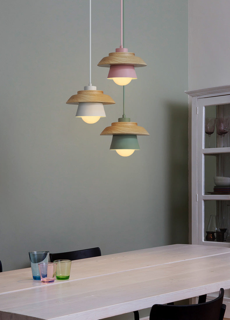 Modern Scandinavian Wooden Pendant Light