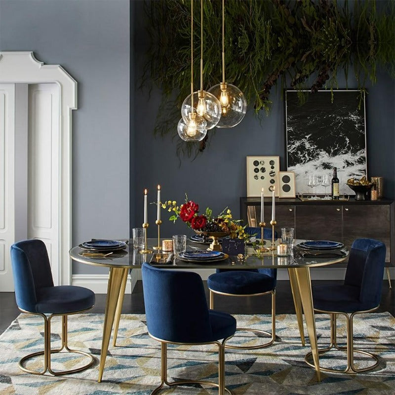 Marinelle | Contemporary Glass Globe Pendant Lights