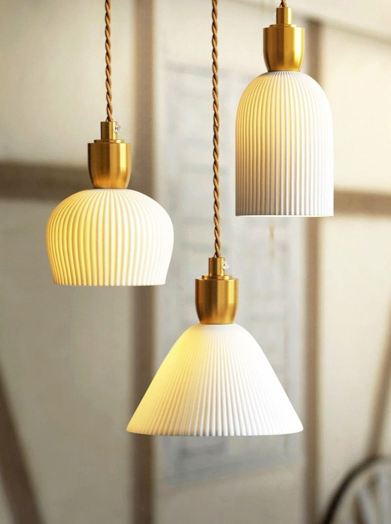 Marlo | Modern White Ceramic Pendant Lights