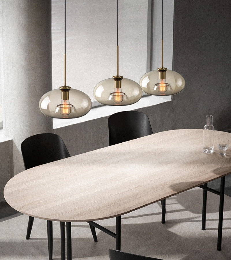 Liora | Lampade a sospensione in vetro contemporaneo