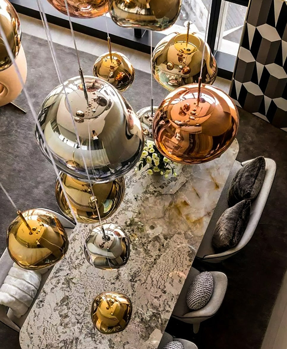 Vibrant Twisted Pendant Lights