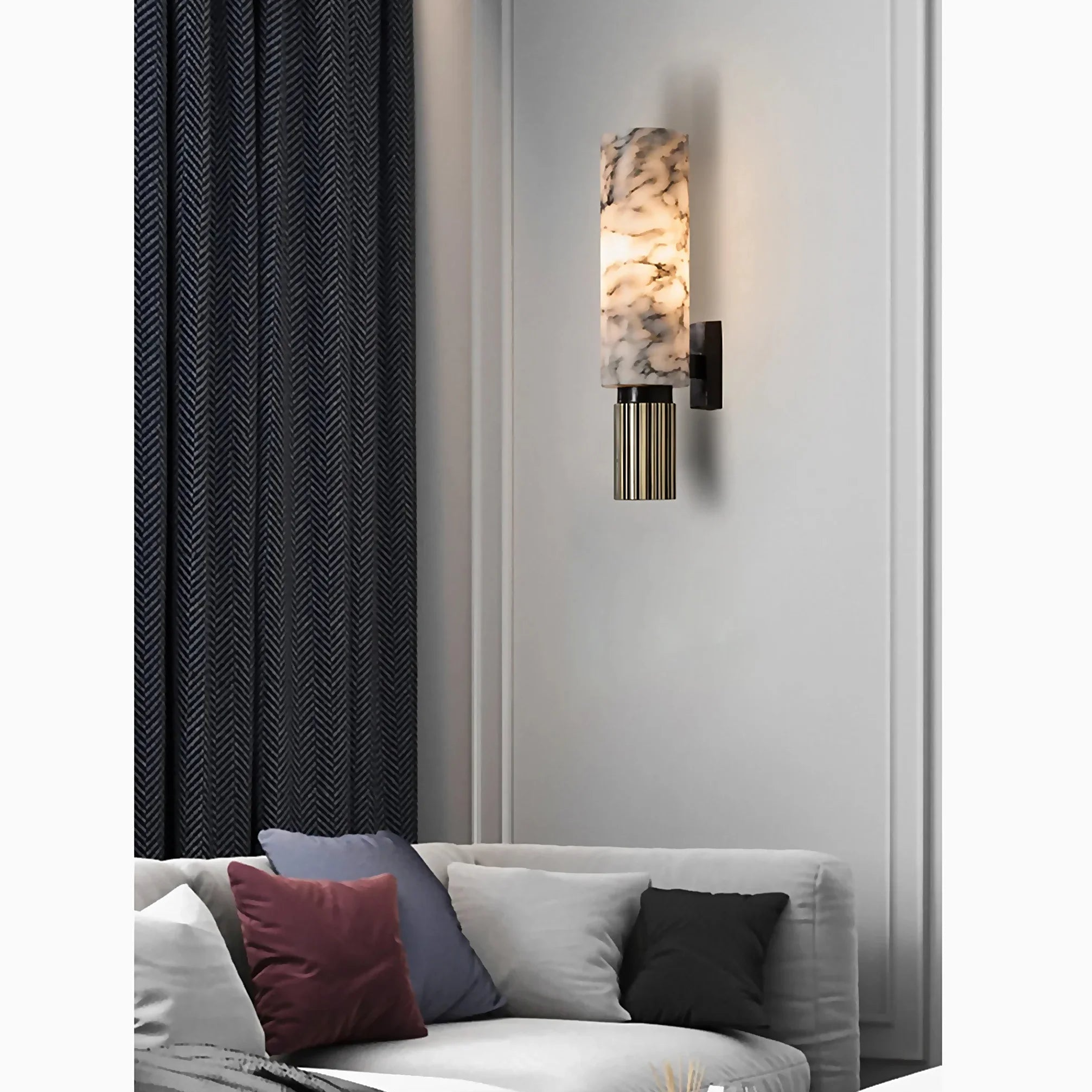 Aurelio Marble Wall Light | Luxurious Stone Wall Lamp