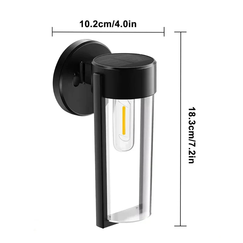 AuroraLux | Eleganta utomhus solcells-LED vägglampor