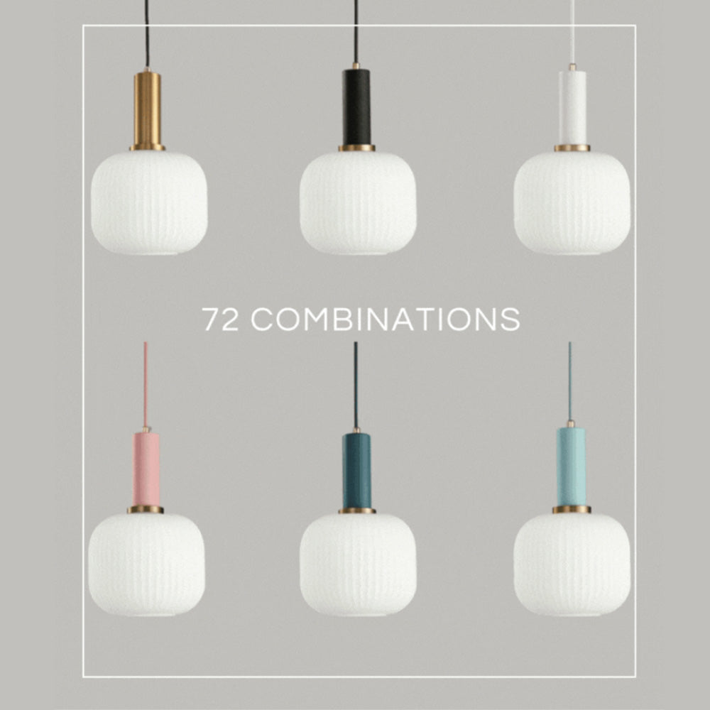 Nordic Fluted Glass Pendant Light for Modern Interiors