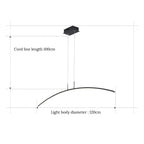 NyraCurve Pendant Lamp With Ambient Warm LED Lighting