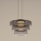 Lampada a sospensione in vetro LumaHex stile Bauhaus lampada da soffitto