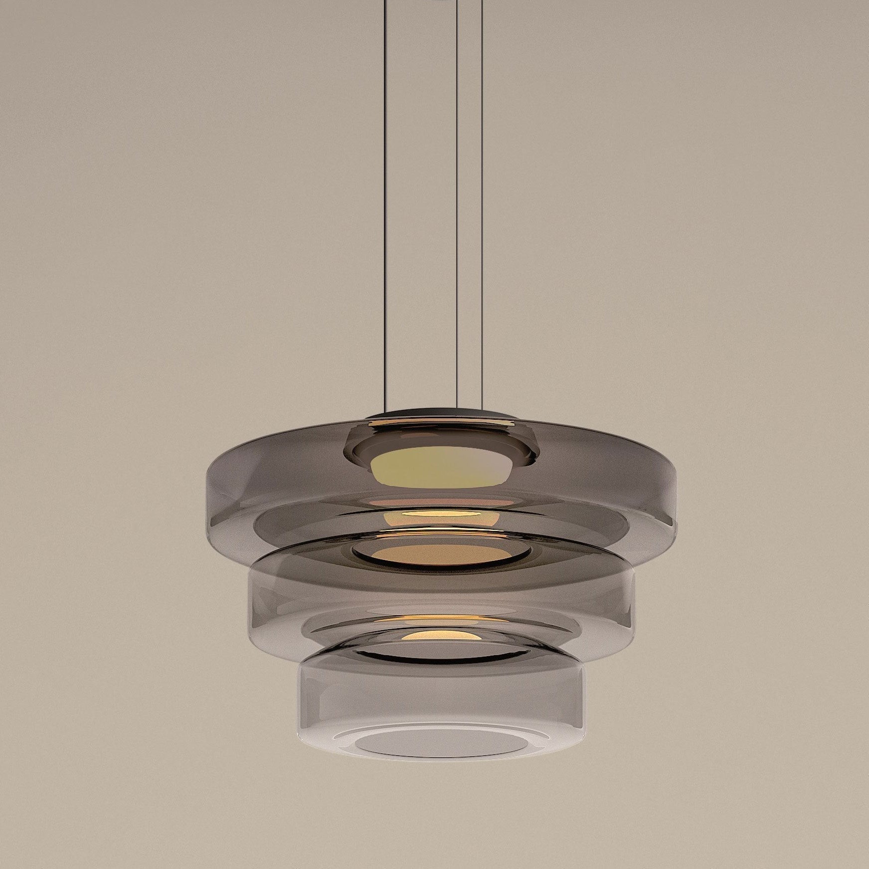 Lampada a sospensione in vetro LumaHex stile Bauhaus lampada da soffitto