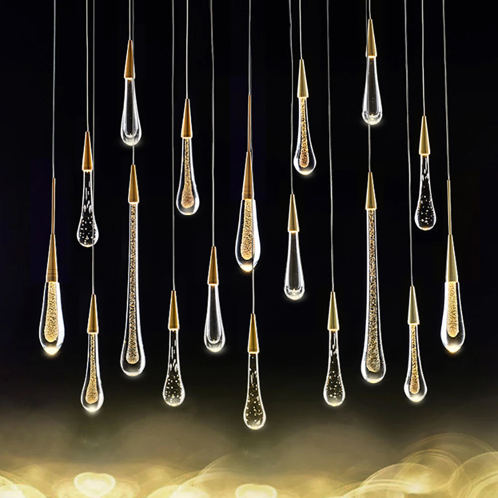 Driplet Glow Pendant Light by Lumeris with LED Drops