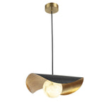 Lyra Marble Pendant Light, Modern Metal Hanging Lamp