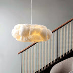 CirrusGlow Cloud LED Pendant Light In White PVC Cotton