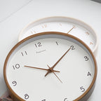 Elegant Solid Wood Analogue Wall Clock for Home Decor
