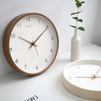 Elegant Solid Wood Analogue Wall Clock for Home Decor