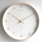 Elegant Solid Wood Analogue Wall Clock for Home Decor