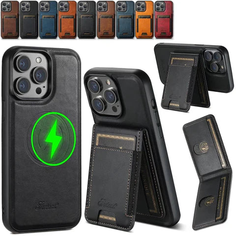 וירלו | כיסוי מחזיק כרטיסים מעור לאייפון MagSafe