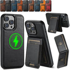 וירלו | כיסוי מחזיק כרטיסים מעור לאייפון MagSafe