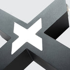 מנורת קיר LED עמידה למים בצורת X מודרנית עם 4 נורות לחוץ