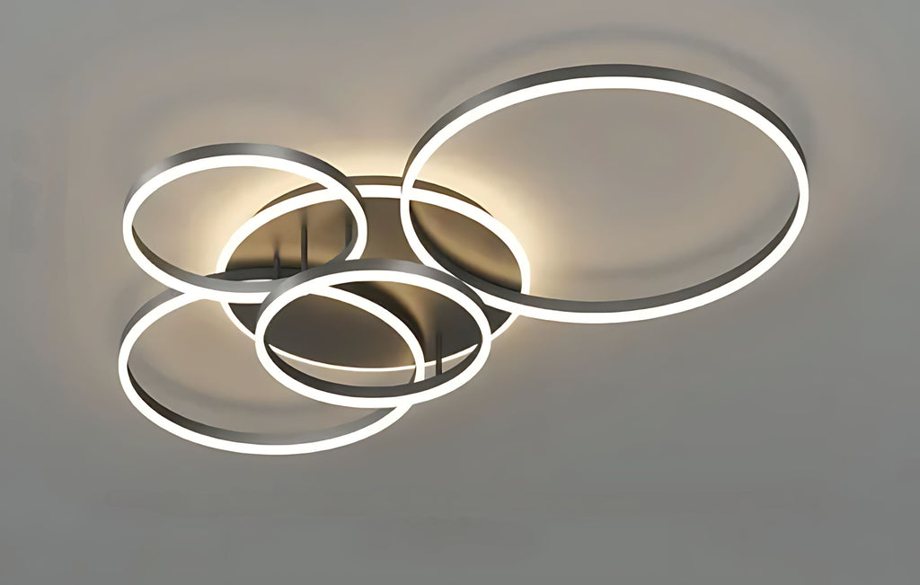 Lampada da soffitto ad anello orbitale AstraHalo con bagliore celestiale