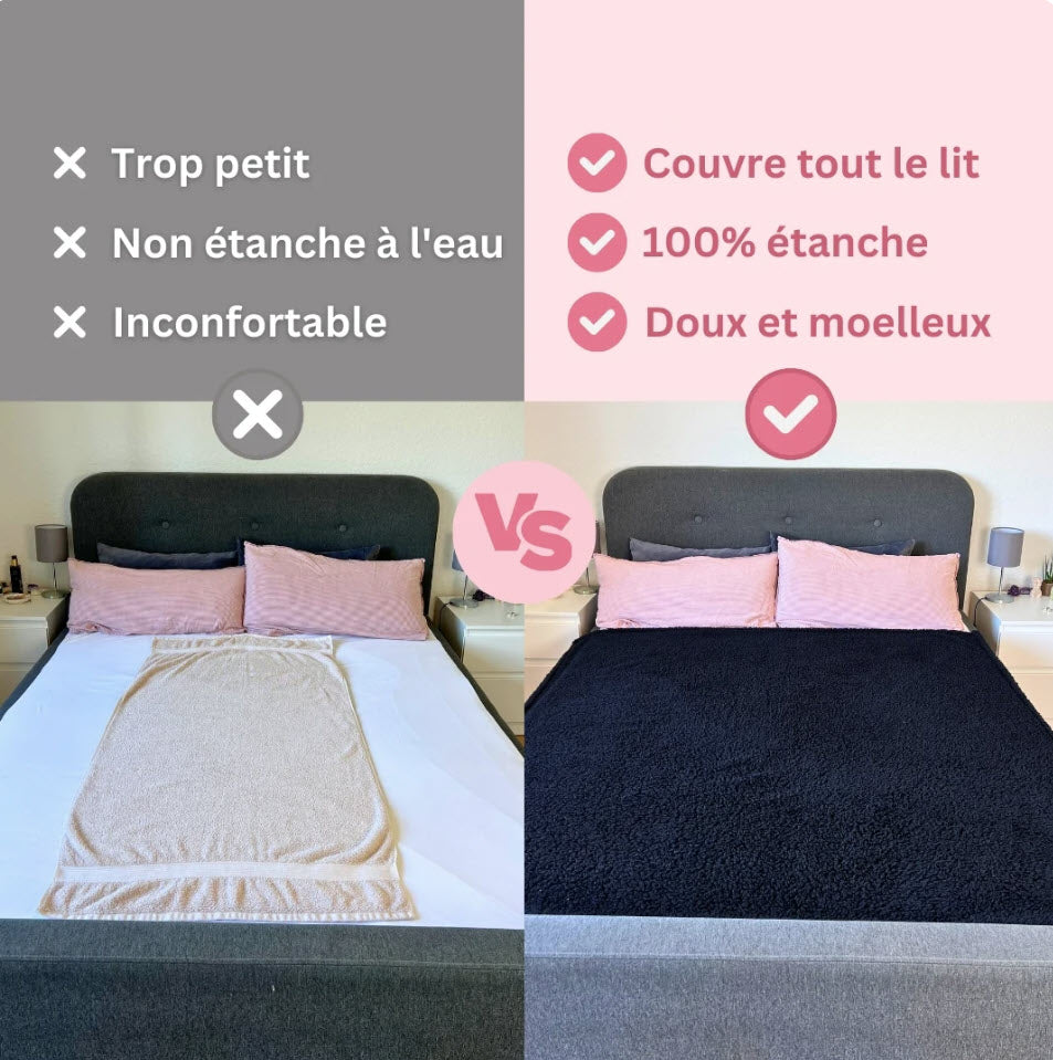 שמיכת זוגות עמידה למים לרגעים אינטימיים ללא כתמים