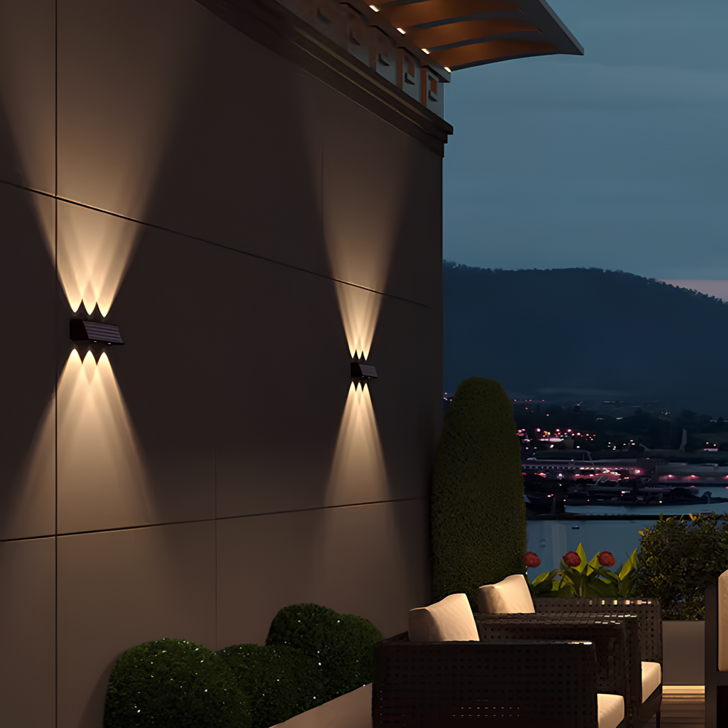 HelioCasa | Lampada da parete esterna solare LED impermeabile