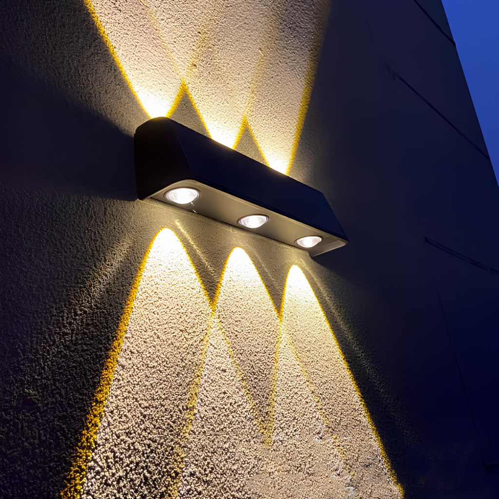 HelioCasa | Lampada da parete esterna solare LED impermeabile