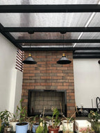 Astra Brass Cone Pendant Light In Vintage Industrial Style