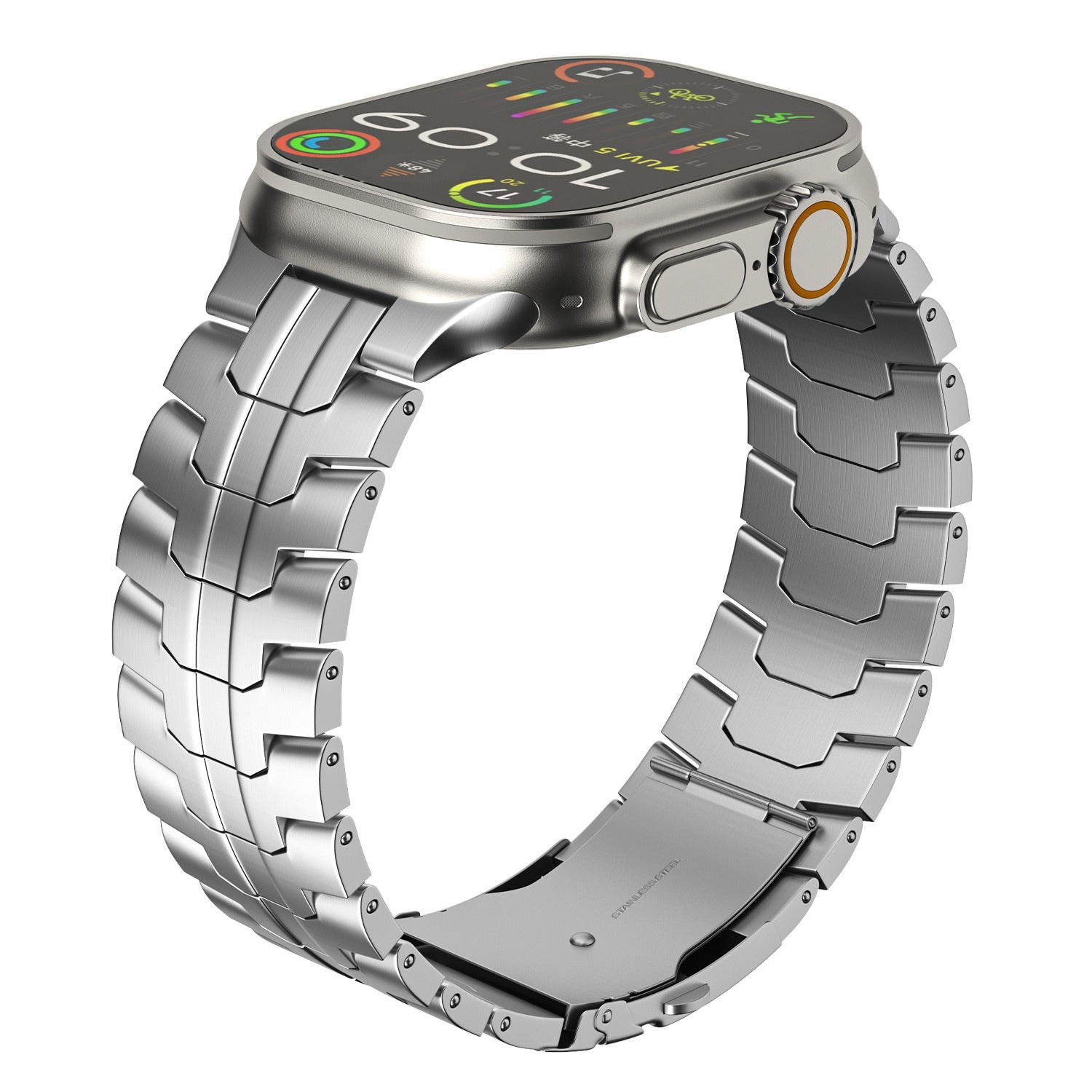 Aventis Titanium Apple Watch-armband med hypoallergent spänne