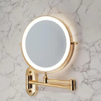 Aurora Gold LED Magnifying Mirror for Makeup and Vanity