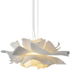 Nerisa Bloom White Flower Pendant Lamp for Living Room