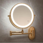 Aurora Gold LED Magnifying Mirror for Makeup and Vanity