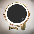 Aurora Gold LED Magnifying Mirror for Makeup and Vanity