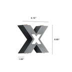 מנורת קיר LED עמידה למים בצורת X מודרנית עם 4 נורות לחוץ