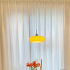 Astra Bread-shape Glass Pendant Light In Orange And White