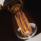 Astra Brass Cone Pendant Light In Vintage Industrial Style