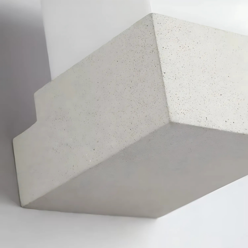 Novalume Outdoor Led Lamp With Borosilicate Glass Diffuser Cement And Iron Ip65