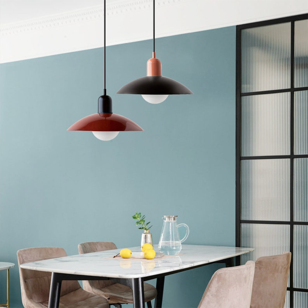 NovaLume Bauhaus Glass Pendant Light for Small Spaces