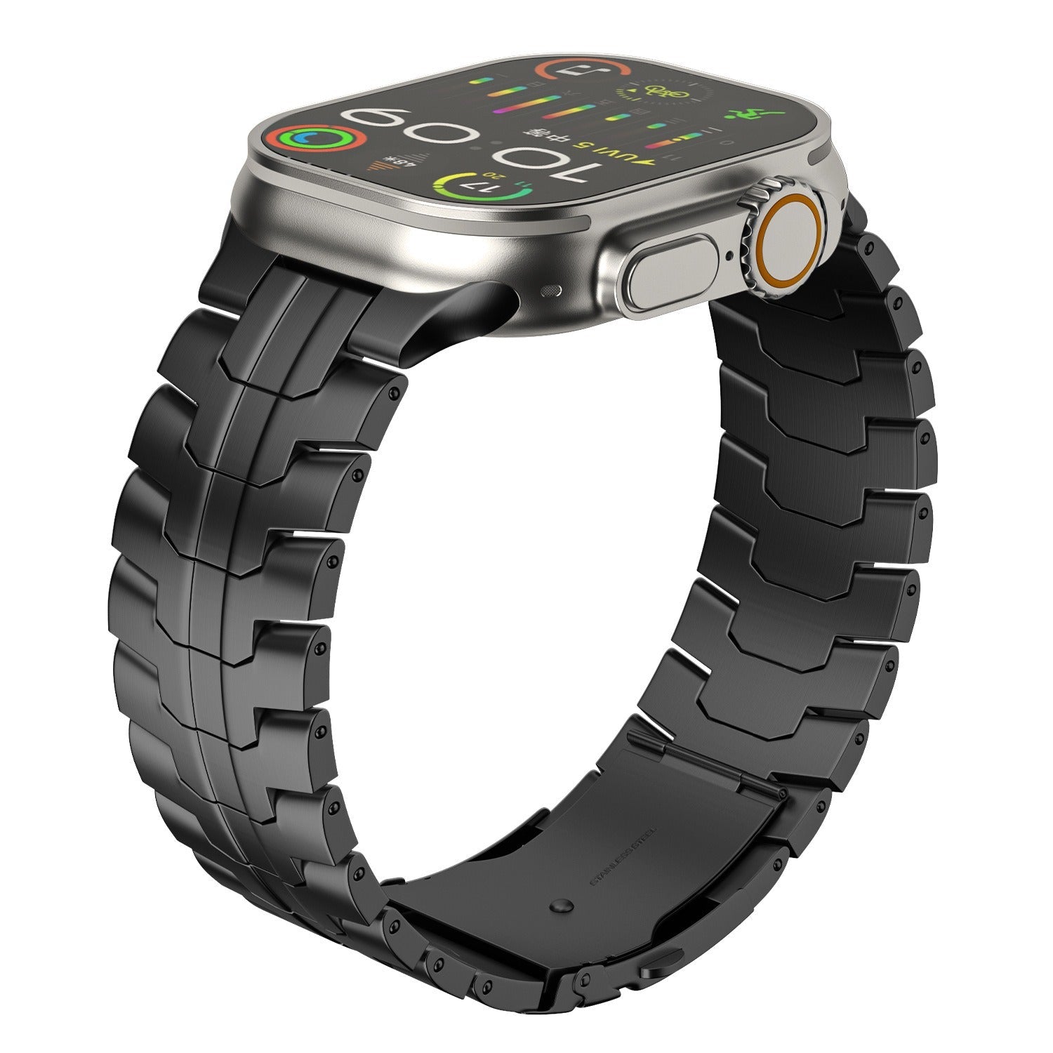 Aventis Titanium Apple Watch-armband med hypoallergent spänne