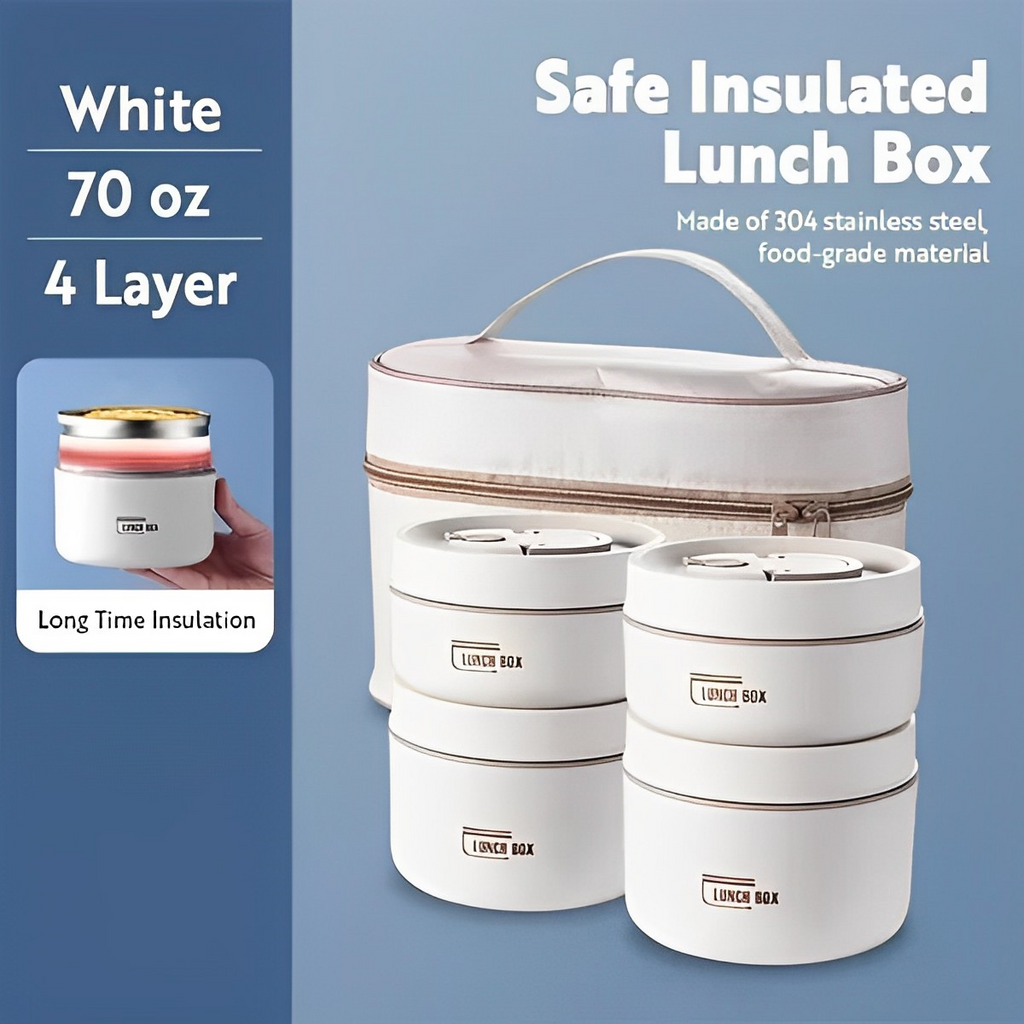 קופסת אוכל מבודדת נקסה שומרת על הארוחות חמות בדרכים