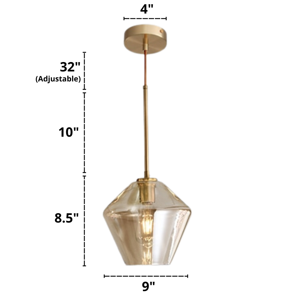 Averill | Moderna glaspendellampor