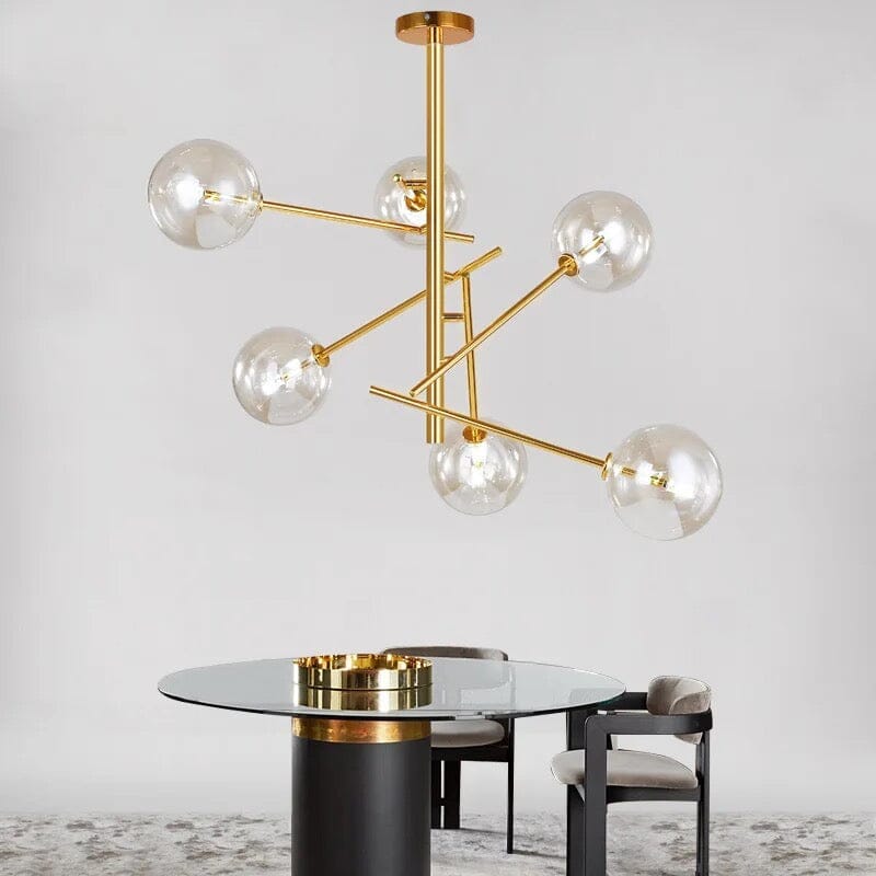 Kairo Bubble Pendant Light In Iron Resin Chandelier