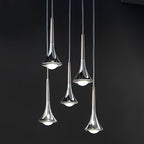 SylvaDrop Nordic Metal Water Drop LED Stair Pendant Light