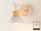 Skara Nordic Wooden Wall Lamp