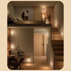 מנורת קיר אלחוטית עם חיישן תנועה LED נטענת באמצעות USB