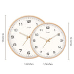 Elegant Solid Wood Analogue Wall Clock for Home Decor