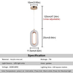 Lampada a sospensione Aurelia a due livelli con prismi di vetro