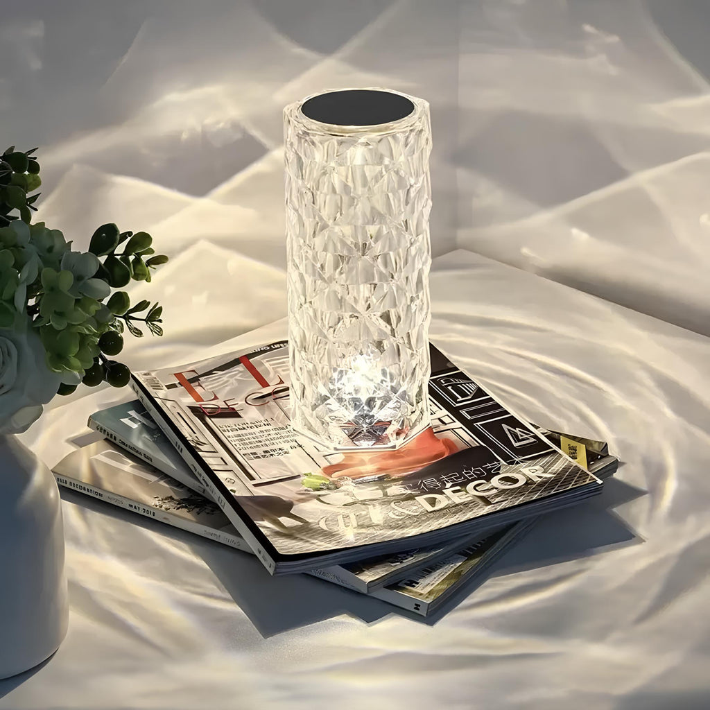Lampada Luminara Crystal Touch, LED Dimmerabile a Cambiamento di Colore