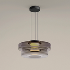 Lampada a sospensione in vetro LumaHex stile Bauhaus lampada da soffitto