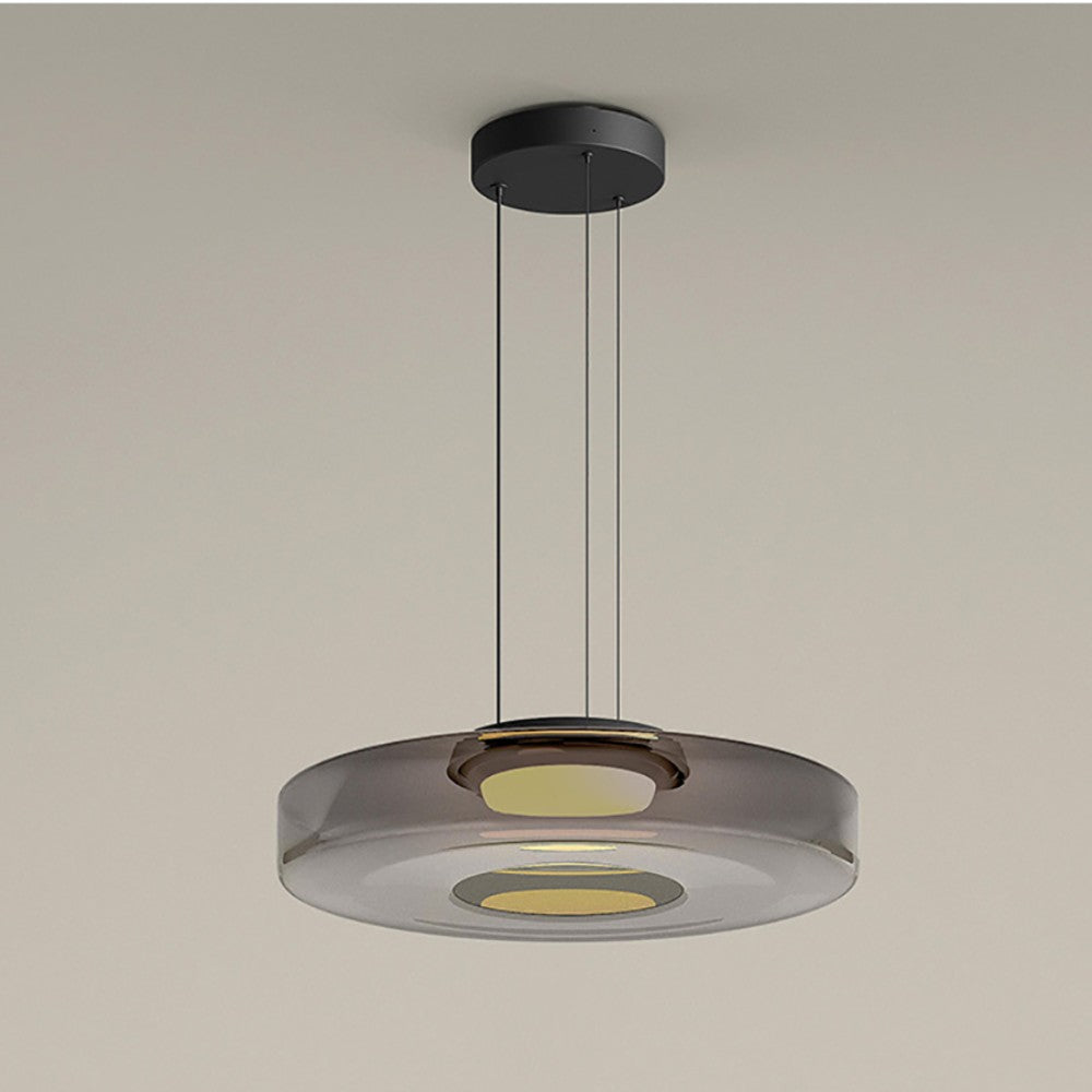 Lampada a sospensione in vetro LumaHex stile Bauhaus lampada da soffitto