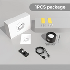 LumaArc Lampada da Parete LED Ricaricabile Senza Fili, Dimmerabile, Luce Rotante a 360°