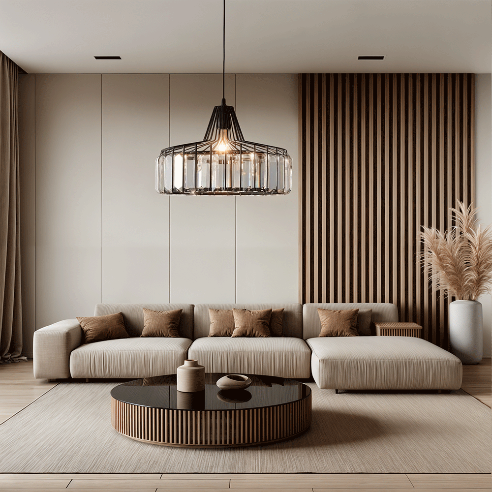 Elara krystal vedhængslampe til elegant stemning derhjemme