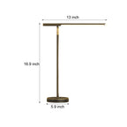 Aurelix Copper Finish LED Desk Lamp with Adjustable Head